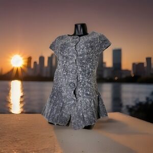 Cambridge Dry Goods Sweater Womens Small Wool Cardigan‎  Sleeveless Vest